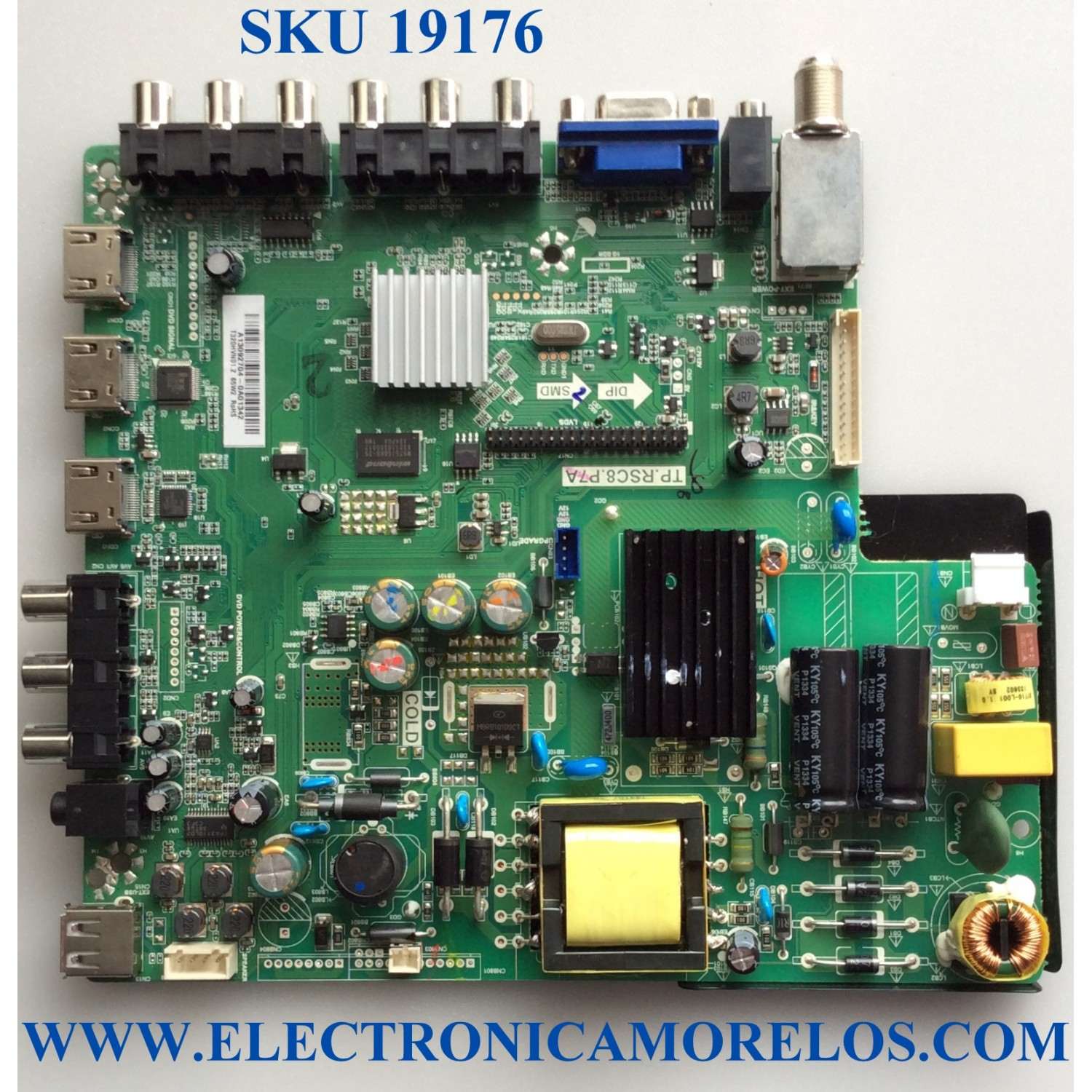 MAIN / FUENTE / (COMBO) / SCEPTRE A13092704 / TP.RSC8.P7A / 142123082011 / 20130904103016 / T201307059 / PANEL'S CN32HB612 / T320HVN01.2 / MODELOS X325BV-FMDR / X32
